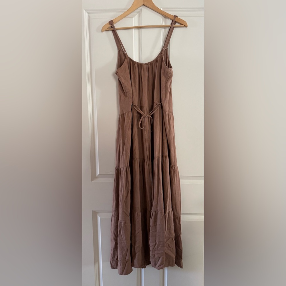 Splendid Tiered Linen-blend Maxi Dress - Picture 4 of 7